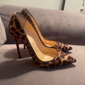 Christian Louboutin Leopard Pony Hair Pumps
